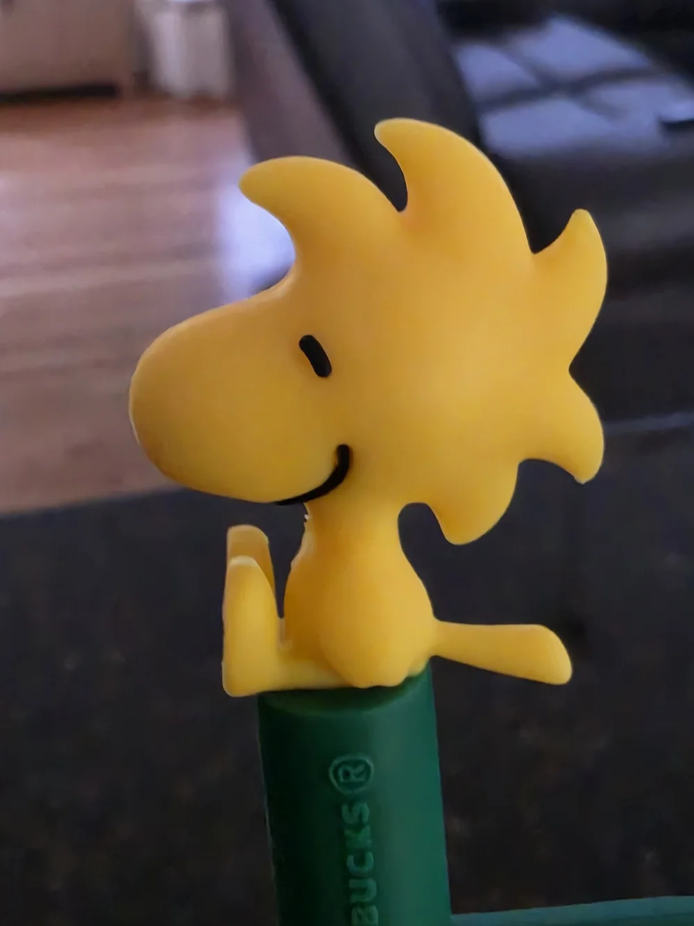 Starbucks Peanuts Orange Hat Snowman Drink Cup with Straw